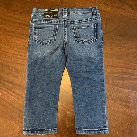 Okie Dokie Baby Toddler Knit Denim Skinny Jeans NEW - Picture 2 of 2